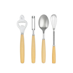 4-Piece Specialty Kitchen Cutlery Set with Opener/Whisk/Serving Spoon/Peeler product